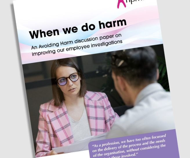 Cover image of document showing two people in business attire engaged in conversation