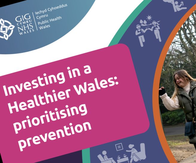 Detail of the cover of 'Investing in a Healthier Wales: prioritising prevention'